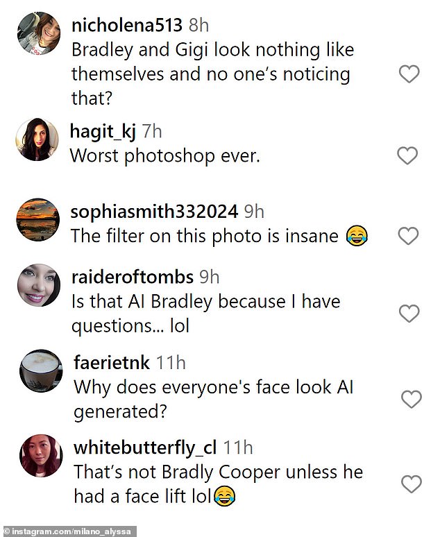 Vários comentaristas acessaram as redes sociais com comentários sobre o visual da estrela do Limitless na foto