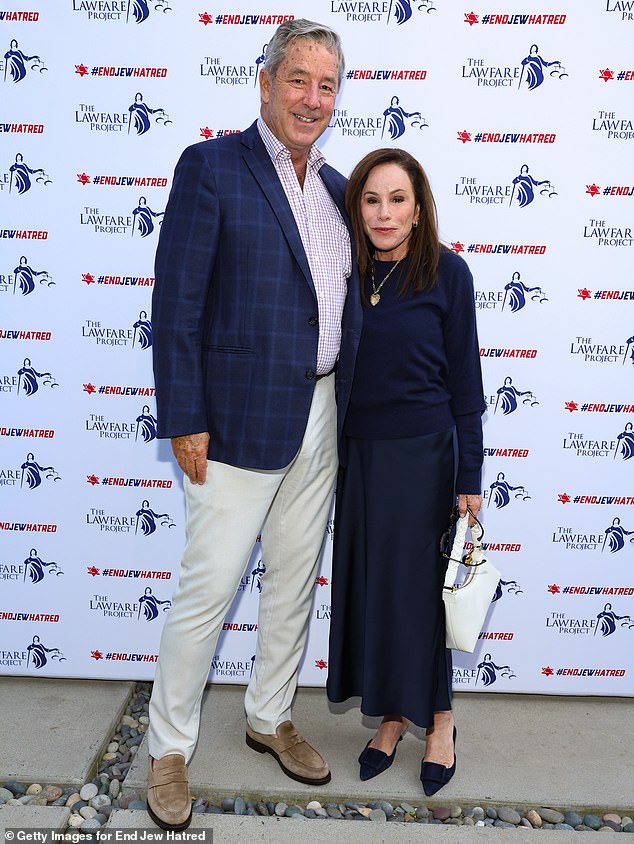 Rivers disse que ela e seu noivo, Steve Mitchel, perderam tudo no incêndio em Palisades. 'Tudo isso se foi', disse ela, acrescentando que foi surreal ver toda a sua vida contida em três bolsas de barco LL Bean (foto em Beverly Hills em maio de 2024)