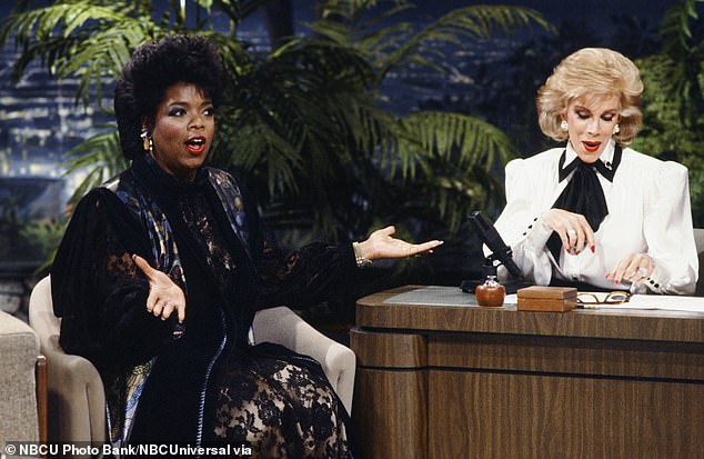 Ao longo das décadas de 1970 e 80, Joan tornou-se um rosto familiar na televisão, principalmente como apresentadora convidada no The Tonight Show, onde se tornou a primeira mulher a ser apresentadora convidada permanentemente; (com Oprah em 1986 no The Tonight Show)