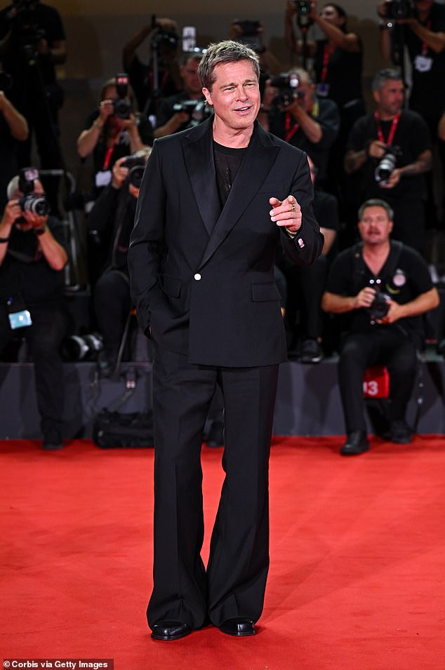 Brad Pitt retratado no Festival de Cinema de Veneza de 2024