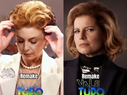 Débora Bloch compartilha trend com IA para mostrar passado e presente de “Vale Tudo”