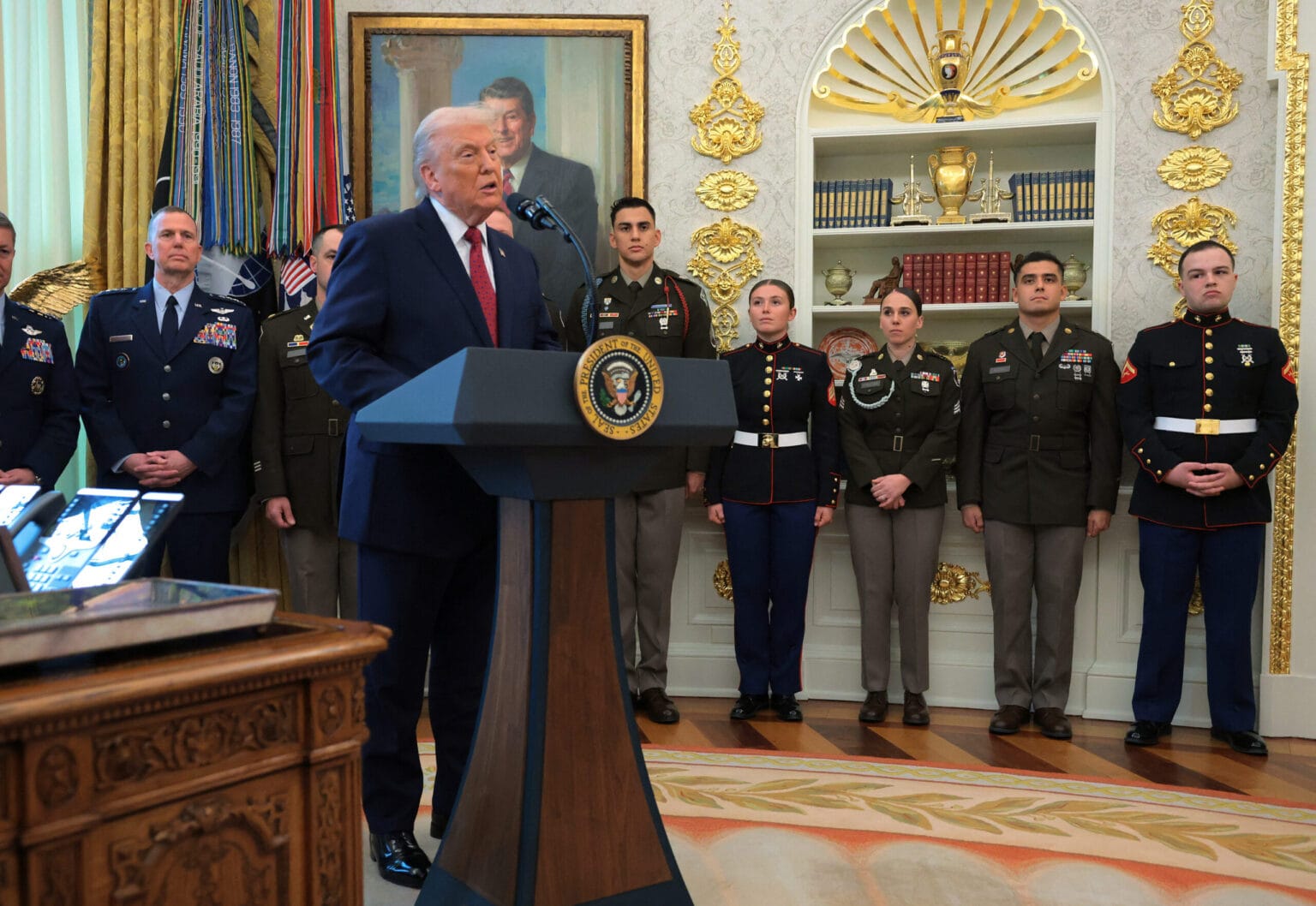 O presidente dos Estados Unidos, Donald Trump.